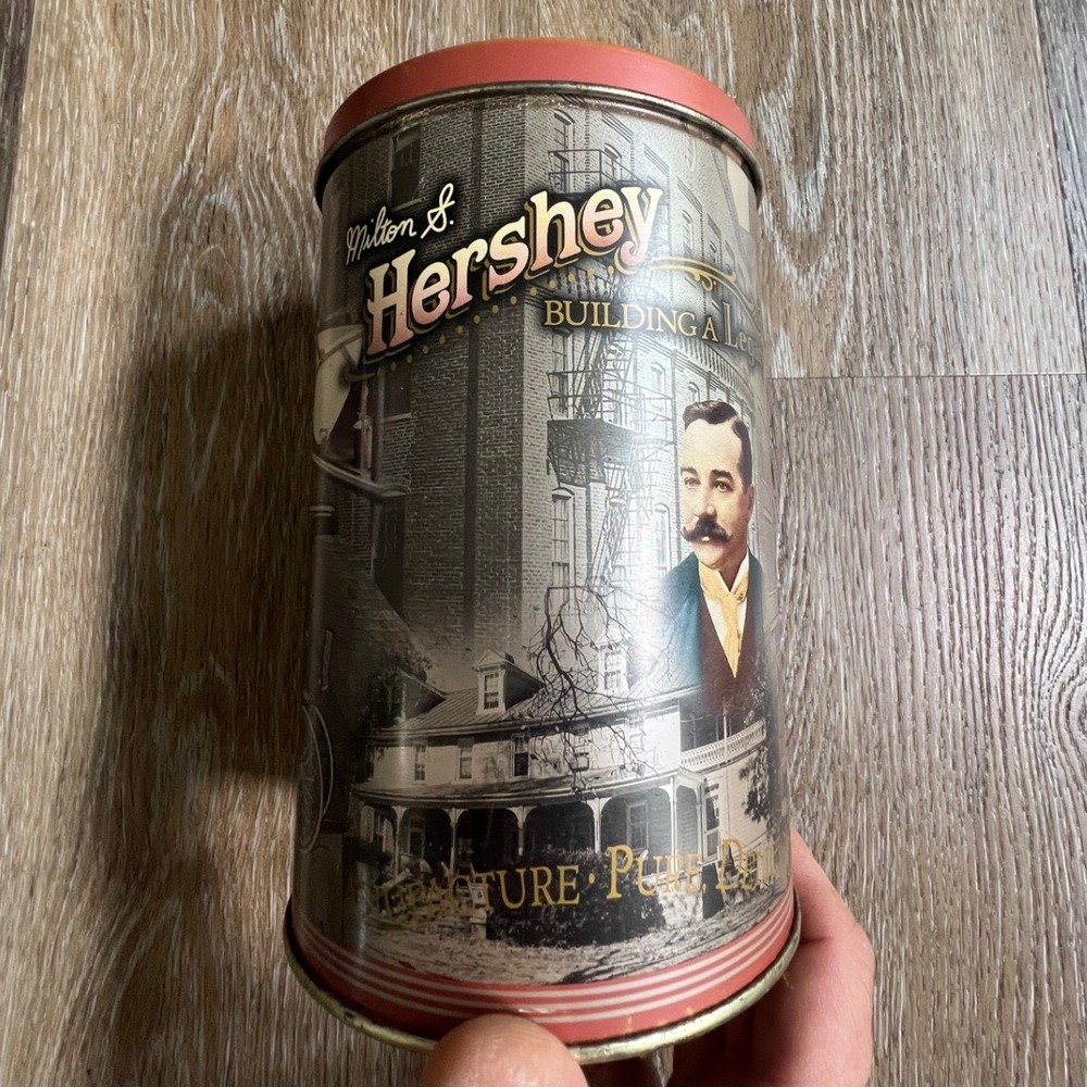 Hershey Canister Unisex OS Pink Building A Legacy Series #1 Vintage 1996 Tin